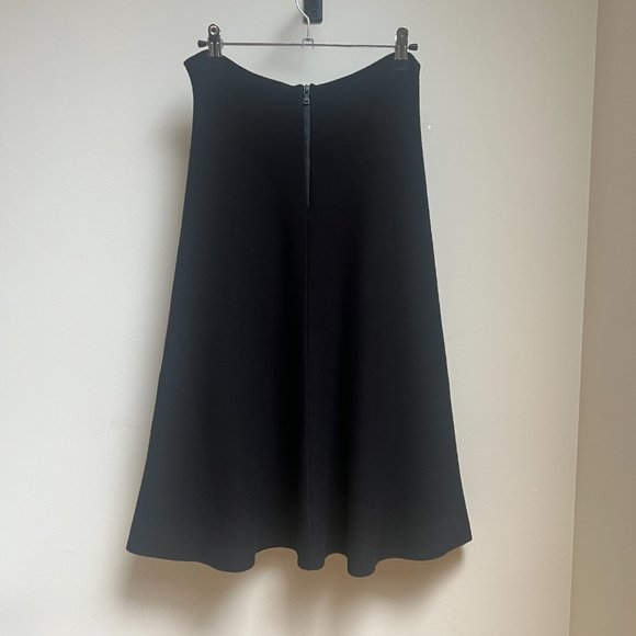 Milly Black Knit Flare Skirt - Picture 5 of 9